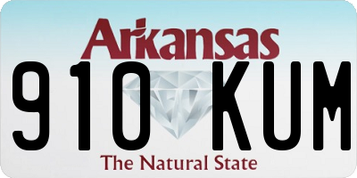AR license plate 910KUM