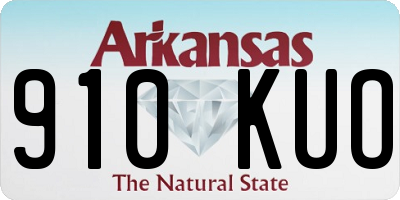 AR license plate 910KUO