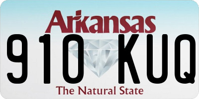 AR license plate 910KUQ