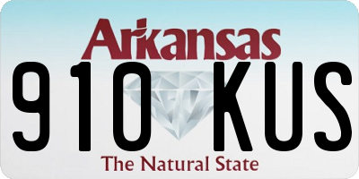 AR license plate 910KUS