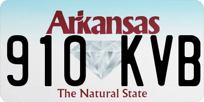 AR license plate 910KVB
