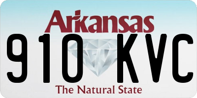 AR license plate 910KVC