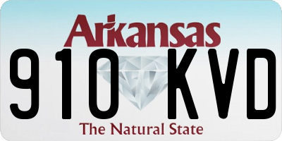 AR license plate 910KVD