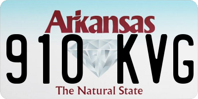 AR license plate 910KVG
