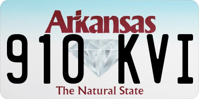 AR license plate 910KVI