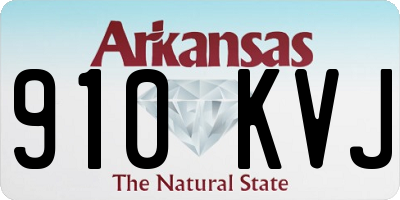 AR license plate 910KVJ