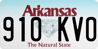 AR license plate 910KVO