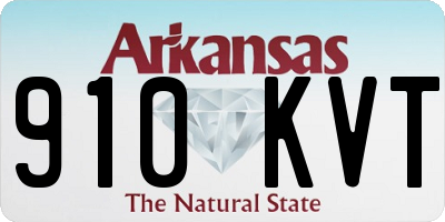 AR license plate 910KVT