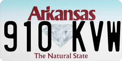 AR license plate 910KVW