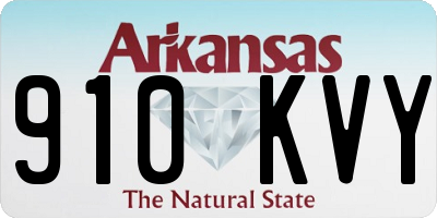 AR license plate 910KVY