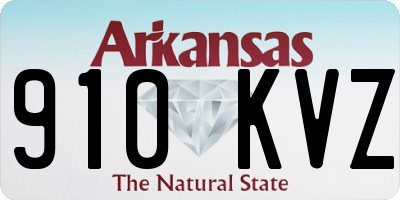 AR license plate 910KVZ