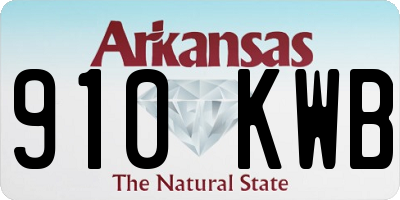 AR license plate 910KWB