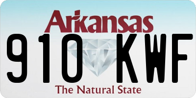 AR license plate 910KWF