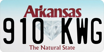 AR license plate 910KWG