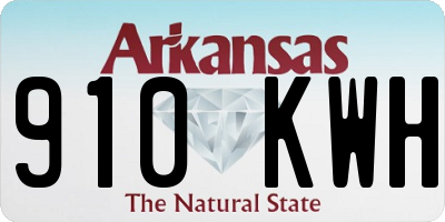 AR license plate 910KWH