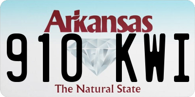 AR license plate 910KWI