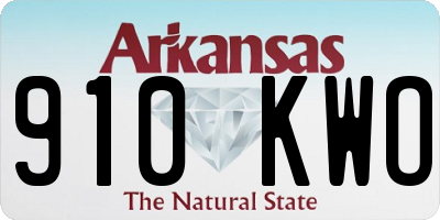 AR license plate 910KWO