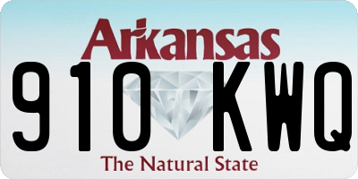 AR license plate 910KWQ
