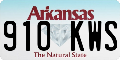 AR license plate 910KWS