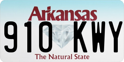 AR license plate 910KWY