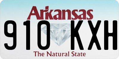 AR license plate 910KXH