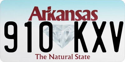 AR license plate 910KXV