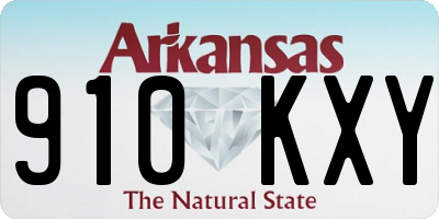 AR license plate 910KXY
