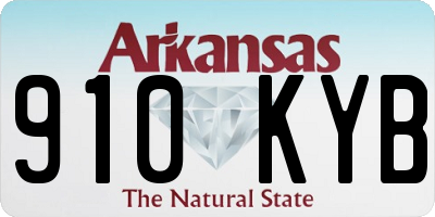 AR license plate 910KYB