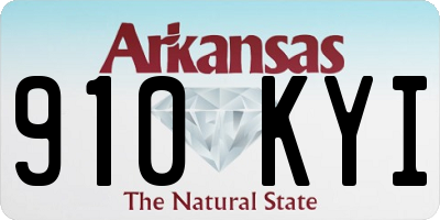 AR license plate 910KYI