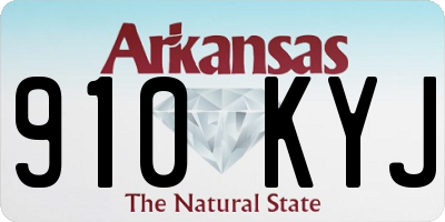 AR license plate 910KYJ