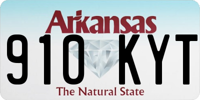 AR license plate 910KYT
