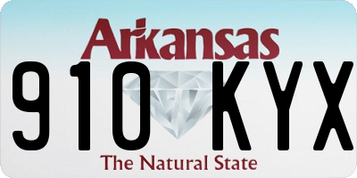 AR license plate 910KYX
