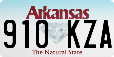 AR license plate 910KZA