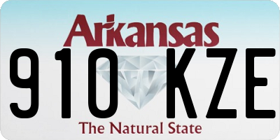 AR license plate 910KZE