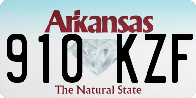 AR license plate 910KZF