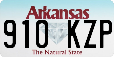 AR license plate 910KZP
