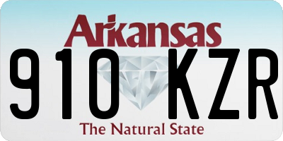 AR license plate 910KZR