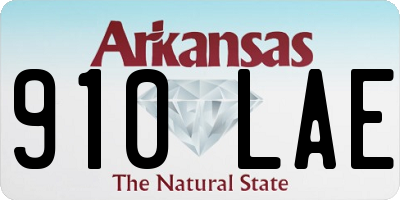 AR license plate 910LAE