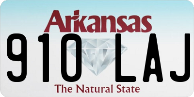 AR license plate 910LAJ