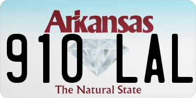 AR license plate 910LAL