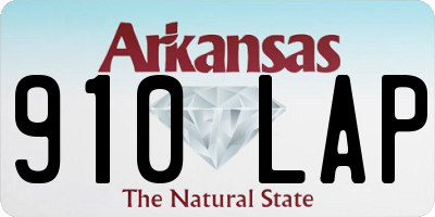 AR license plate 910LAP