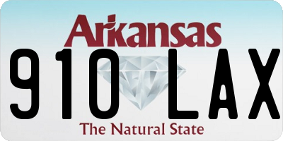 AR license plate 910LAX