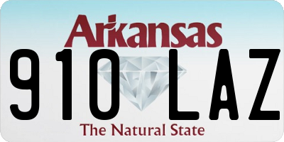 AR license plate 910LAZ
