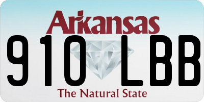 AR license plate 910LBB