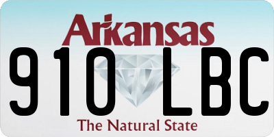 AR license plate 910LBC
