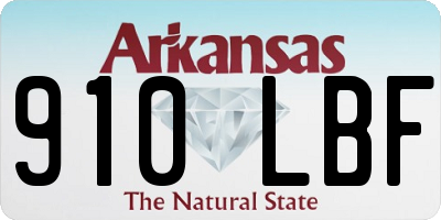 AR license plate 910LBF