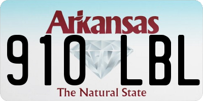 AR license plate 910LBL