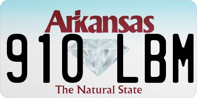 AR license plate 910LBM