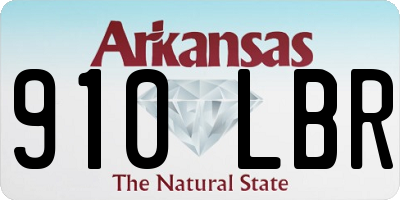 AR license plate 910LBR