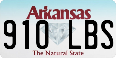 AR license plate 910LBS
